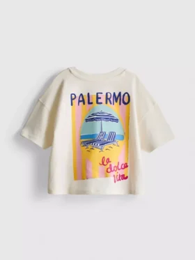 1,5–9 år | Palermo grafisk T-shirt med bred pasform
