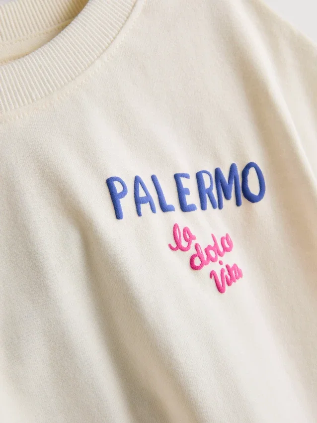 1,5–9 år | Palermo grafisk T-shirt med bred pasform