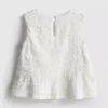 1,5–9 år | peplum-bluse uden ærmer