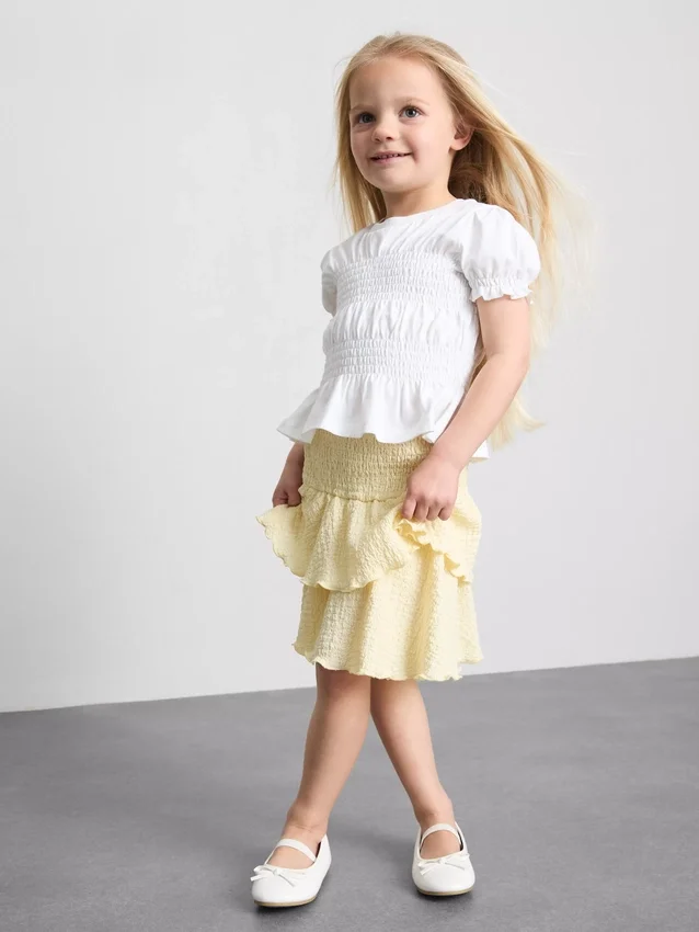1,5–9 år | Rynket peplum-top