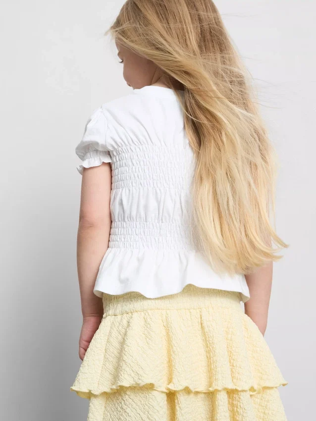 1,5–9 år | Rynket peplum-top
