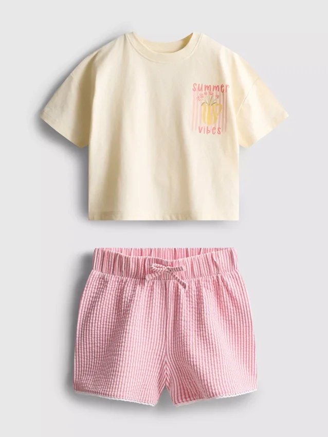 1,5–9 år | Sæt med boxy T-shirt og shorts