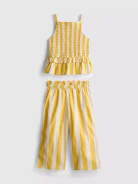 1,5–9 år | Sæt med stribet peplum-bluse og bukser