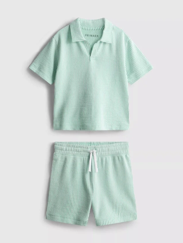 1,5–9 år | Sæt med stribet skjorte og shorts