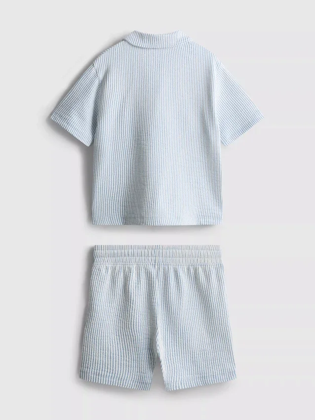 1,5–9 år | Sæt med stribet skjorte og shorts