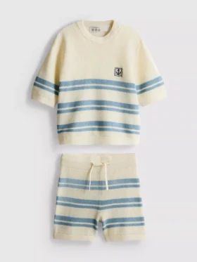 1,5–9 år | sæt med strikket top og Shorts