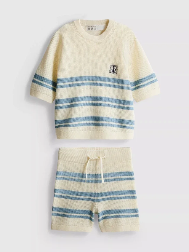 1,5–9 år | sæt med strikket top og Shorts