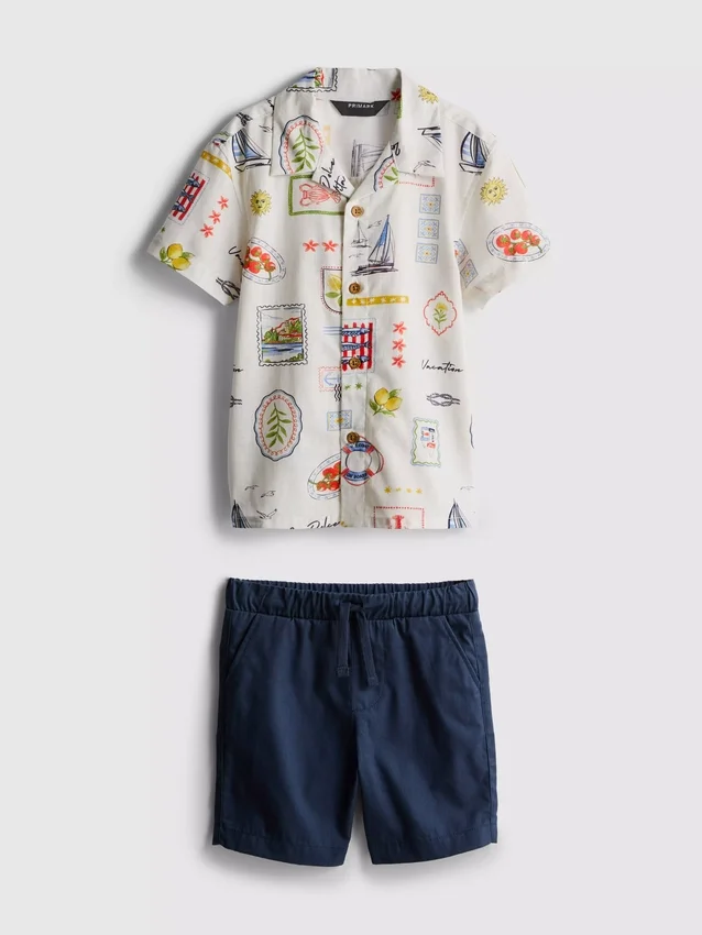 1,5–9 år | sæt med trykt T-shirt og shorts