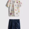 1,5–9 år | sæt med trykt T-shirt og shorts