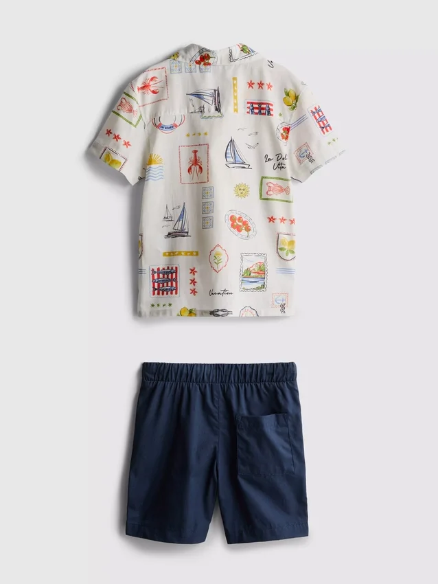 1,5–9 år | sæt med trykt T-shirt og shorts