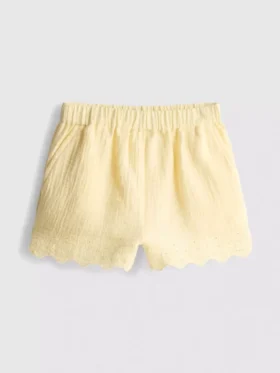 1,5–9 år | Shorts med øjenlås og bølget kant