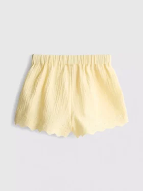 1,5–9 år | Shorts med øjenlås og bølget kant