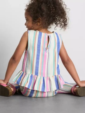 1,5–9 år | stribet peplum-bluse