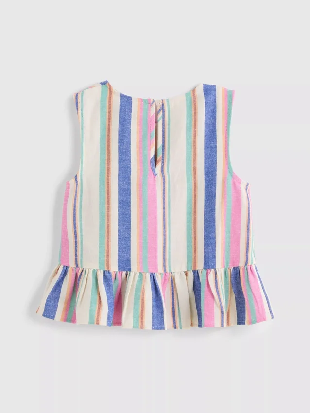 1,5–9 år | stribet peplum-bluse