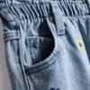 1–9 år | broderede mom-Jeans