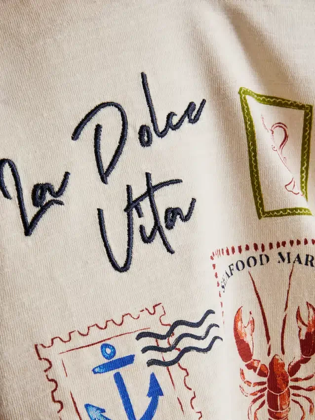 1–9 år | Dolce Vita-sæt med T-shirt med grafisk print og Shorts