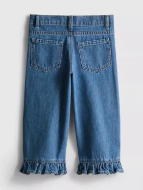 1–9 år | Jeans med flæsekant