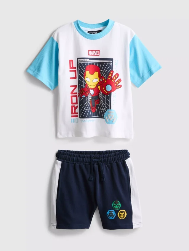 1–9 år | Marvel Iron Man T-shirt og Shorts-sæt
