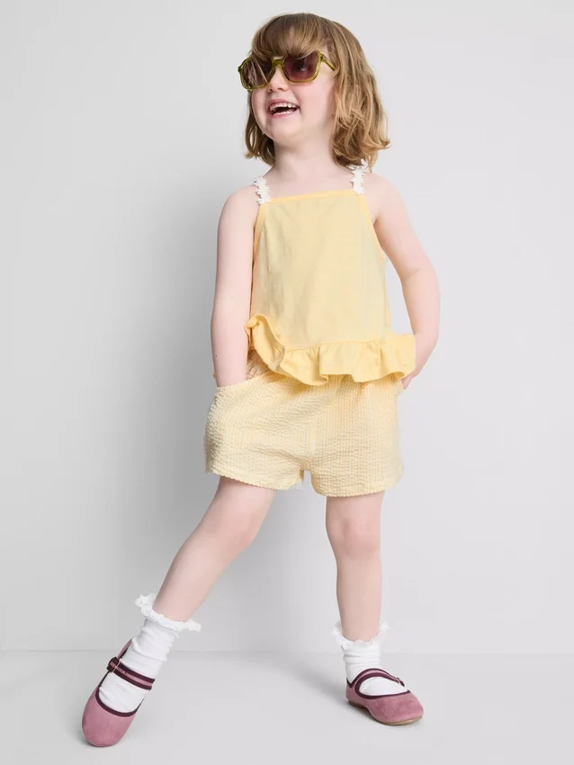 1–9 år | sæt med peplum-top og Shorts