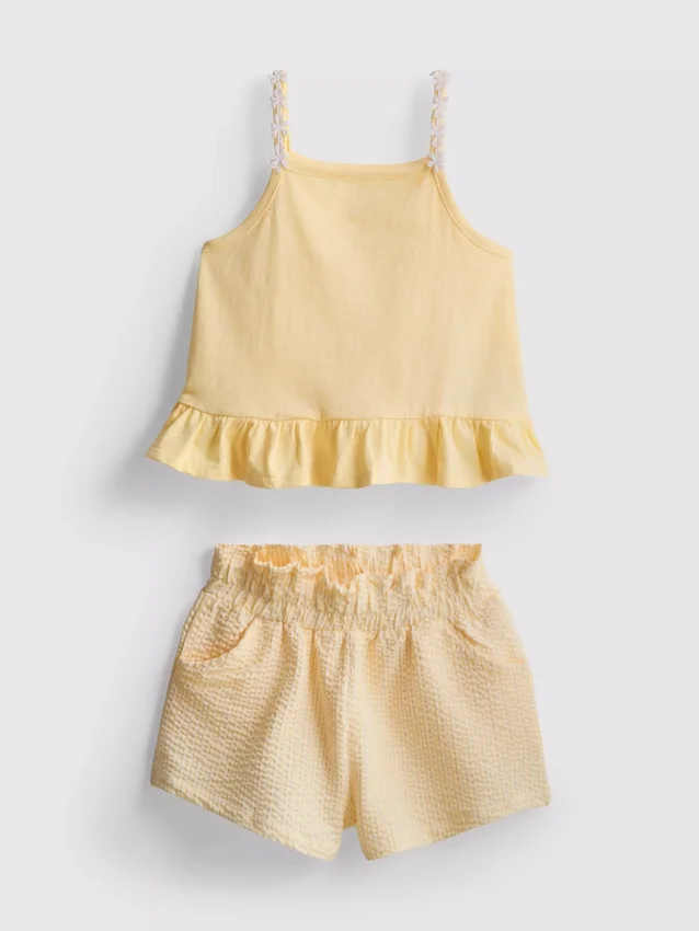 1–9 år | sæt med peplum-top og Shorts