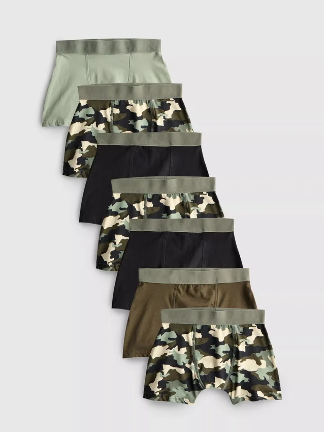 2–15 år | 7-pak camouflage-underbukser