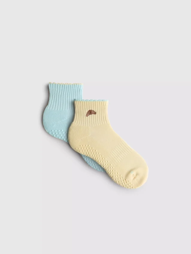 2-pak croissant-yogastrømper