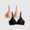 2-pak glattende trekantet Shapewear-bh