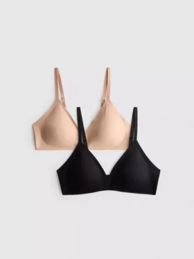 2-pak glattende trekantet Shapewear-bh