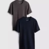 2-pak kortærmet ribbet T-shirt