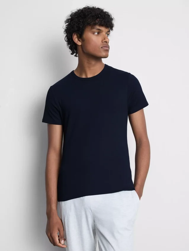 2-pak kortærmet ribbet T-shirt
