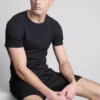 2-pak kortærmet ribbet T-shirt