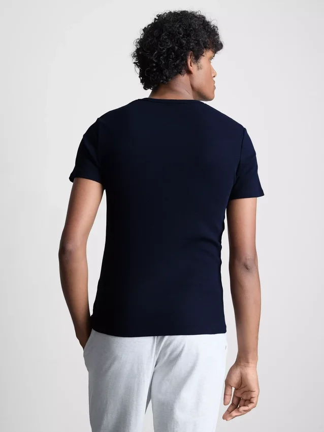 2-pak kortærmet ribbet T-shirt