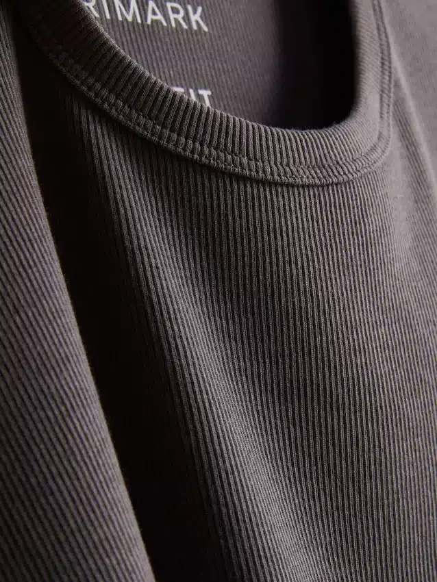 2-pak kortærmet ribbet T-shirt