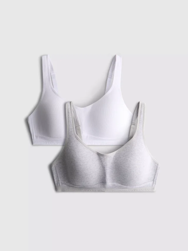 2-pak Love to Lounge bomuldsbralette