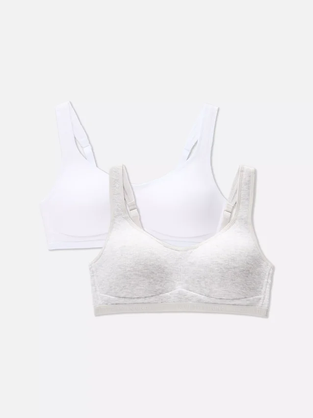 2-pak Love to Lounge bomuldsbralette