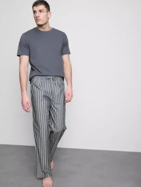 2-pak poplin-pyjamasserbukser