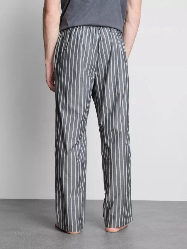 2-pak poplin-pyjamasserbukser