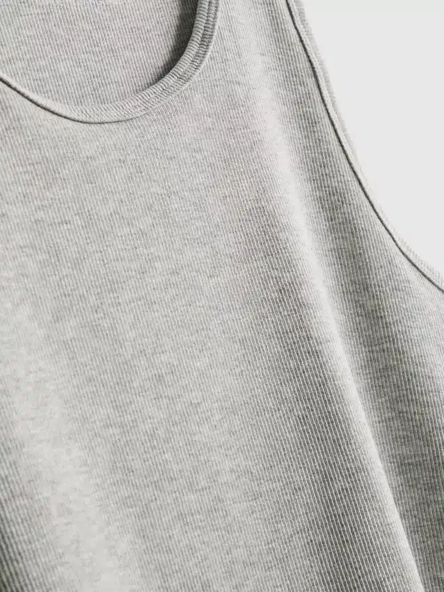 2-pak ribstrikkede tanktoppe