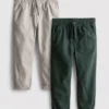 2-pak twill-bukser