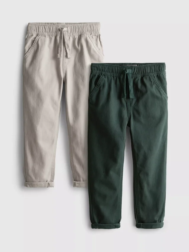 2-pak twill-bukser