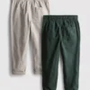 2-pak twill-bukser