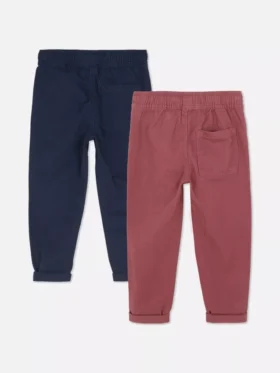 2-pak twill-bukser