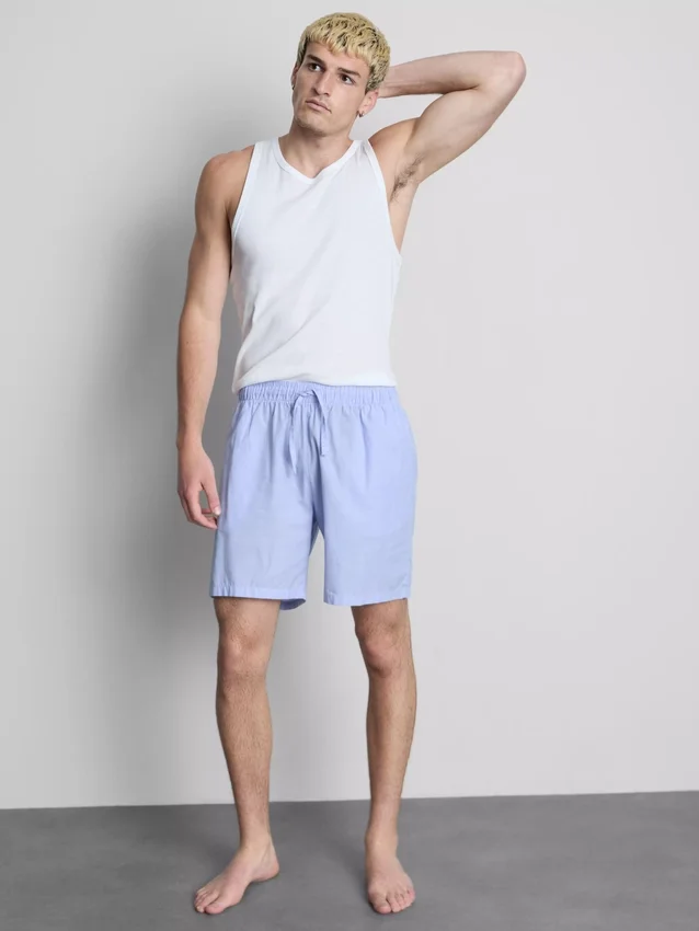 2-pak vævede shorts