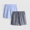 2-pak vævede shorts