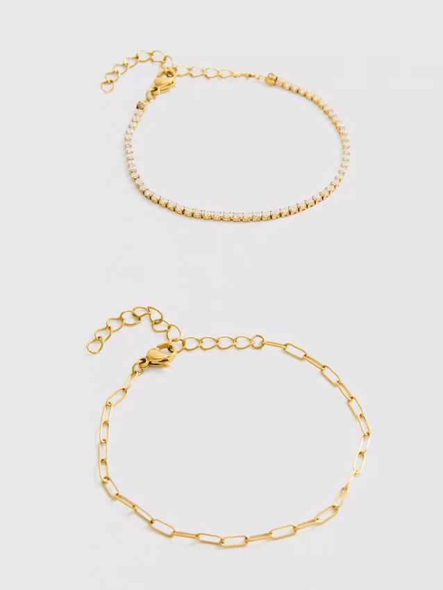 2-pak vandtætte armbånd i blandet design