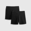 2-pak yoga-shorts med høj talje