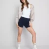 2-pak yoga-shorts med høj talje