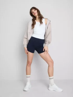 2-pak yoga-shorts med høj talje