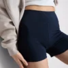 2-pak yoga-shorts med høj talje