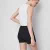 2-pak yoga-shorts med høj talje